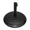 Outdoor Living and Style 18" Bronze and Black Basket Weave Checker Patio Umbrella Stand